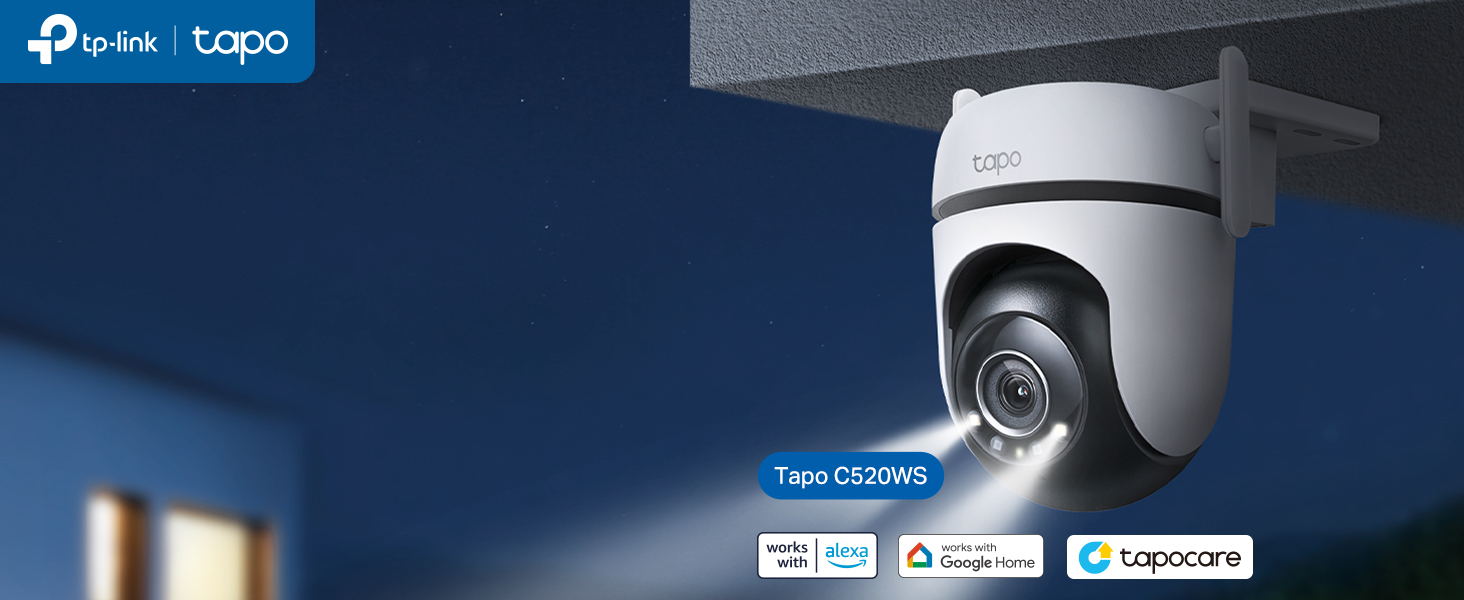 Tapo C520WS Überwachungskamera für aussen mit schwenkbarem Kopf und zwei Antennen – Detail 2