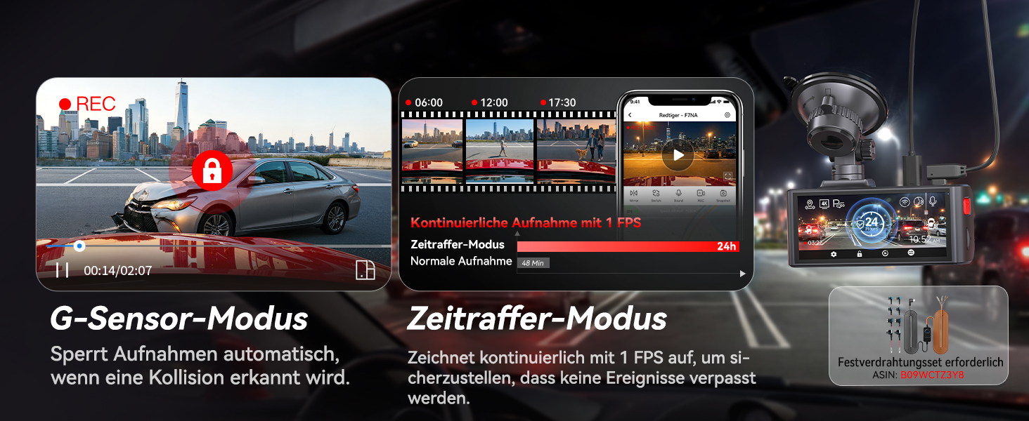 REDTIGER F7NA Dashcam 4K mit Sony STARVIS 2 IMX678 – Detail 10