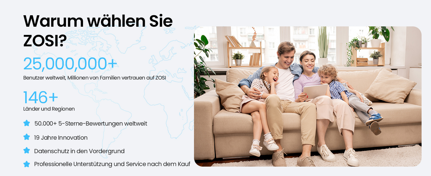 ZOSI 2K WLAN-Überwachungsset mit vier Kameras, Farbnachtsicht und 8-Kanal-Rekorder mit 1 TB – Detail 17