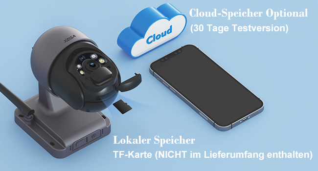 Xega 4G-Überwachungskamera mit SIM-Karte, Solarpanel und Akku für Standorte ohne Strom – Detail 10