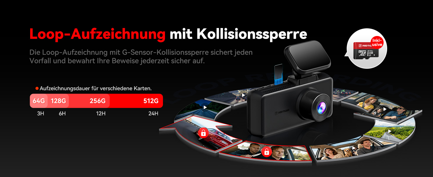 REDTIGER F17 3-Kanal-Dashcam mit Innenraumkamera – Detail 11