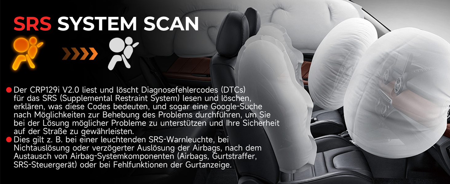 LAUNCH CRP129i V2.0 Diagnosegerät mit 5-Zoll-Touchscreen und OBD2-Kabel – Detail 7