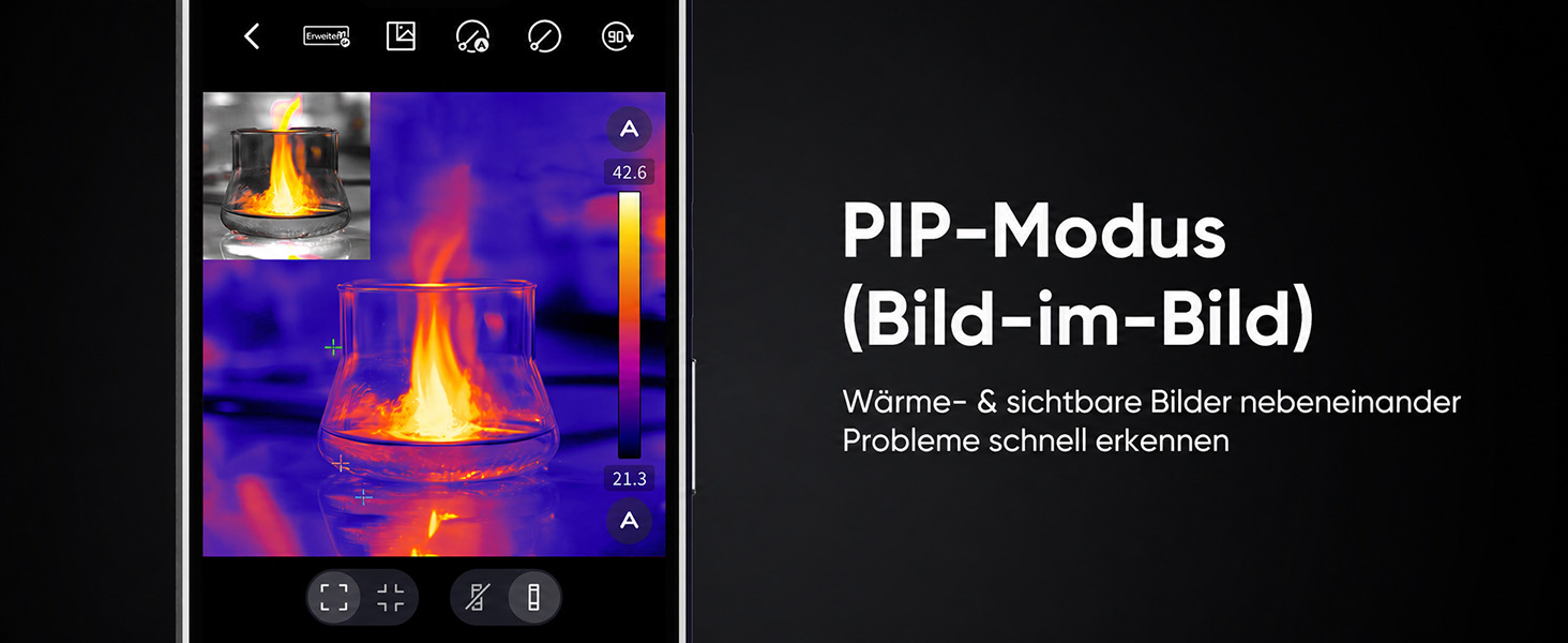 GOYOJO Wärmebildkamera zum Aufstecken auf das Smartphone mit 192 x 192 Bildpunkten – Detail 8