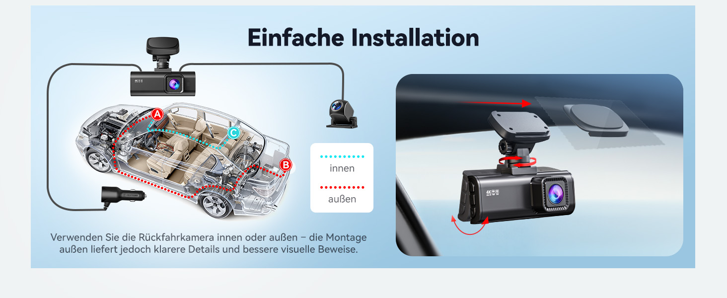 REDTIGER F7N Dashcam 4K mit GPS-Halterung – Detail 12