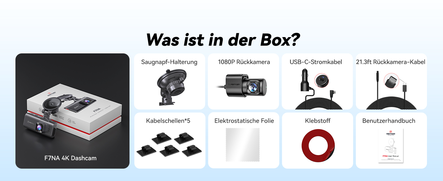 REDTIGER F7NA Dashcam 4K mit Sony STARVIS 2 IMX678 – Detail 12