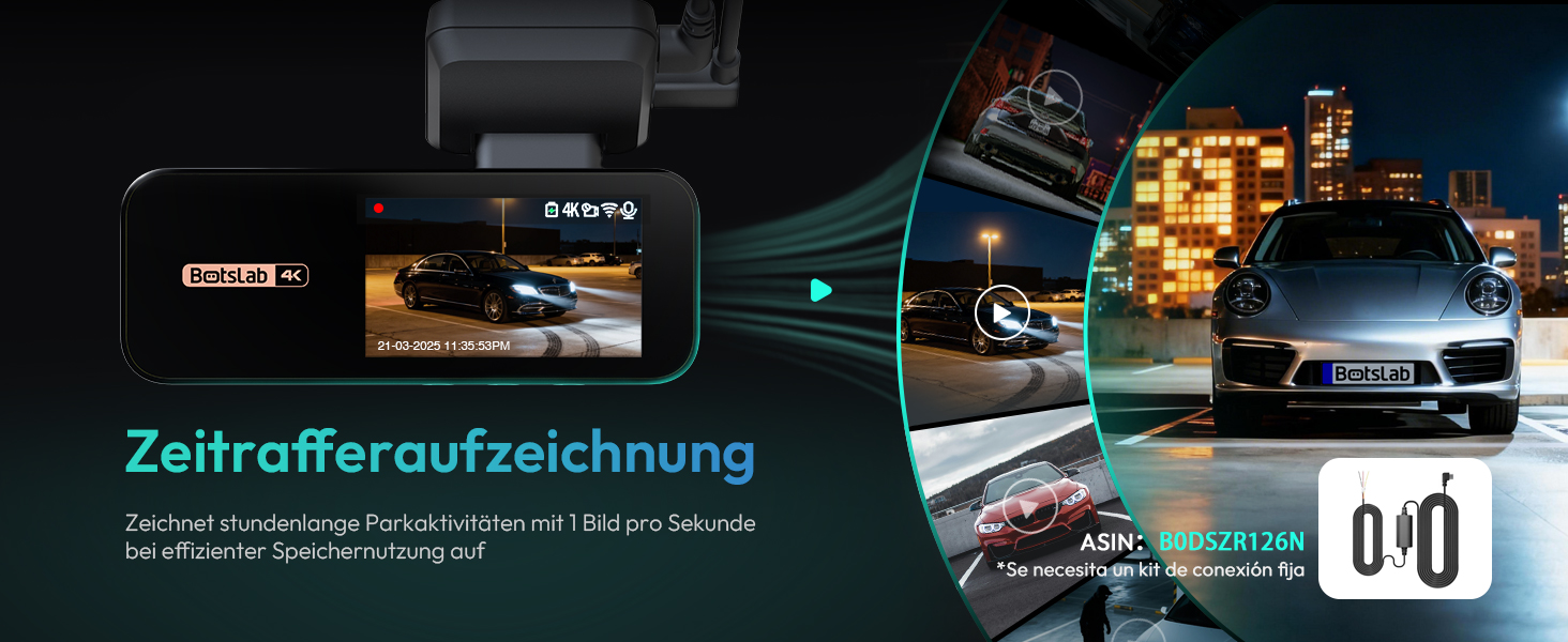 BOTSLAB G980H Dashcam 4K vorne und 2K hinten – Detail 9