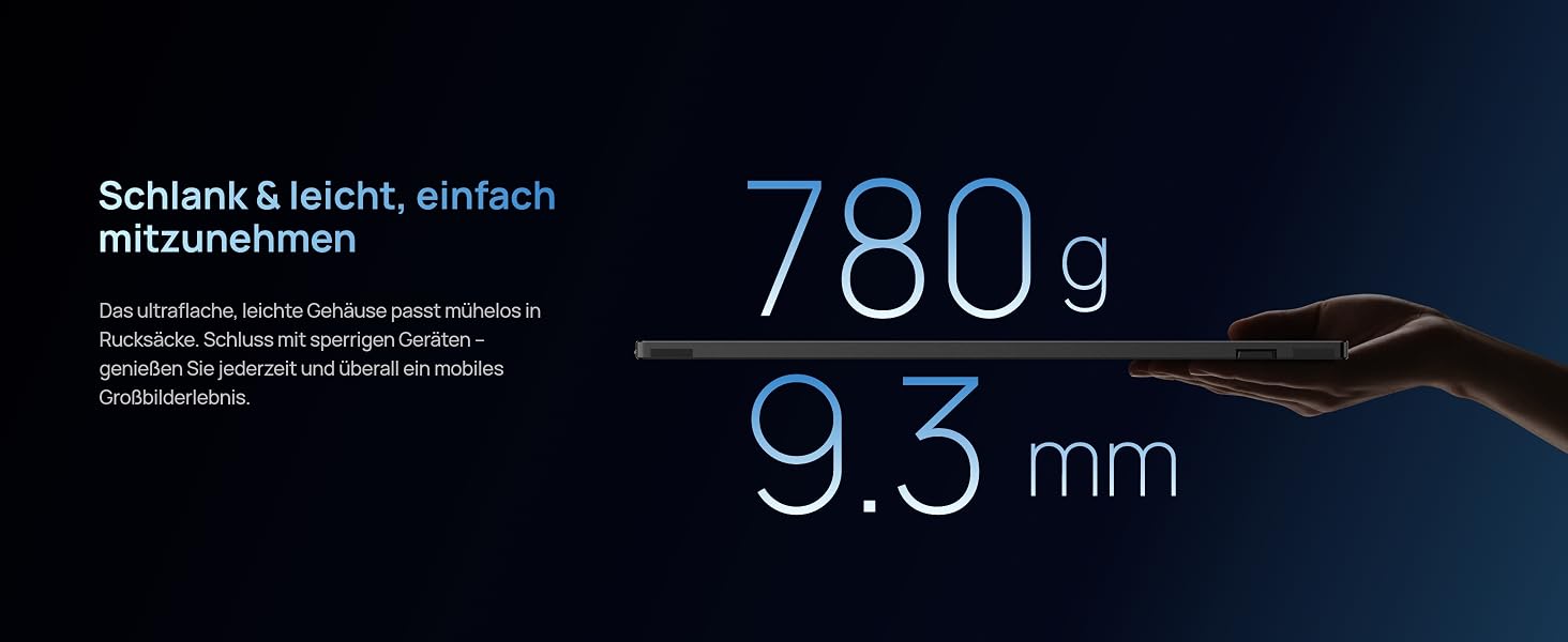 ARZOPA Z1FC tragbarer Monitor mit 16,1 Zoll Display und ausgeklapptem Standfuss – Detail 12