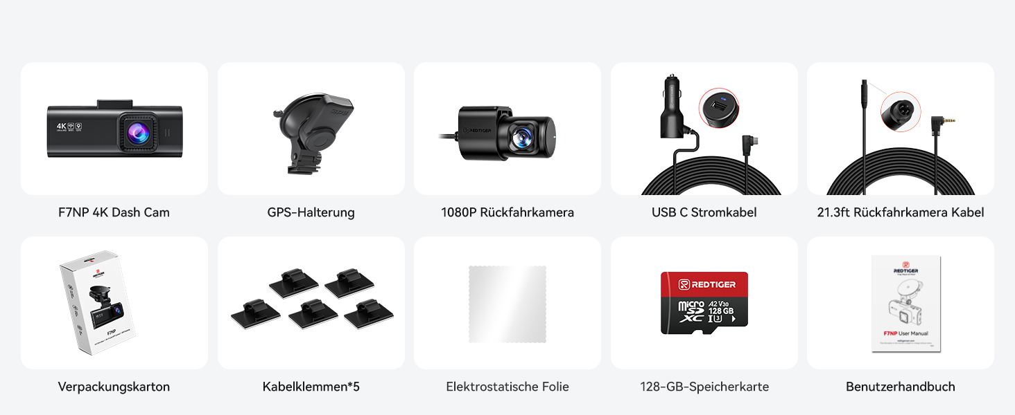 REDTIGER F7NP Dashcam 4K mit STARVIS 2 – Detail 13