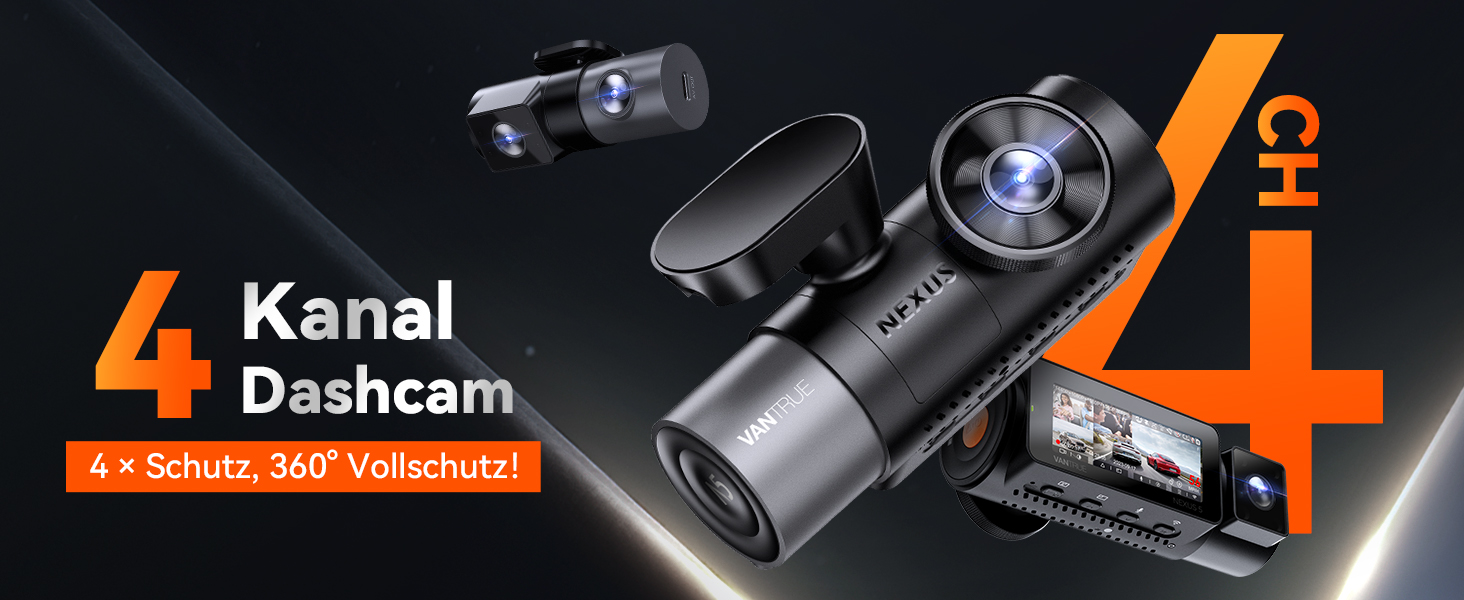 VANTRUE N5 Dashcam mit vier Kanälen – Detail 2