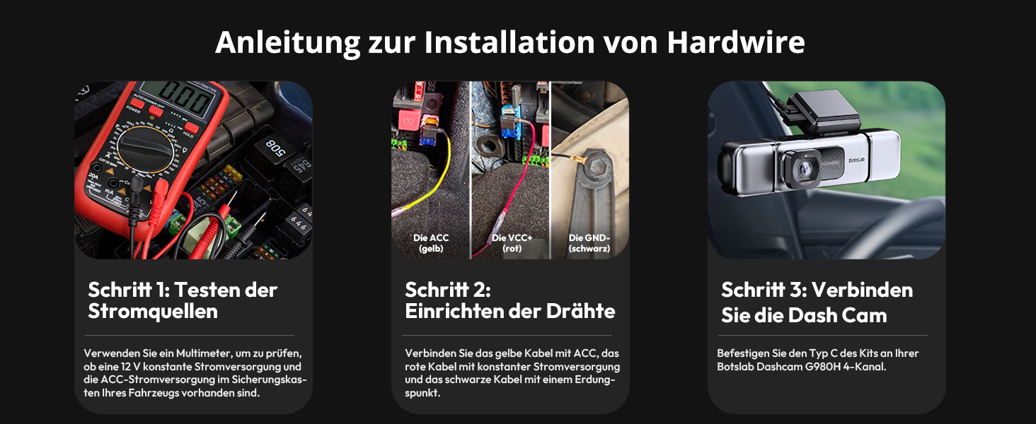 BOTSLAB 4-Kanal-Dashcam mit 560 Grad Rundumsicht – Detail 12