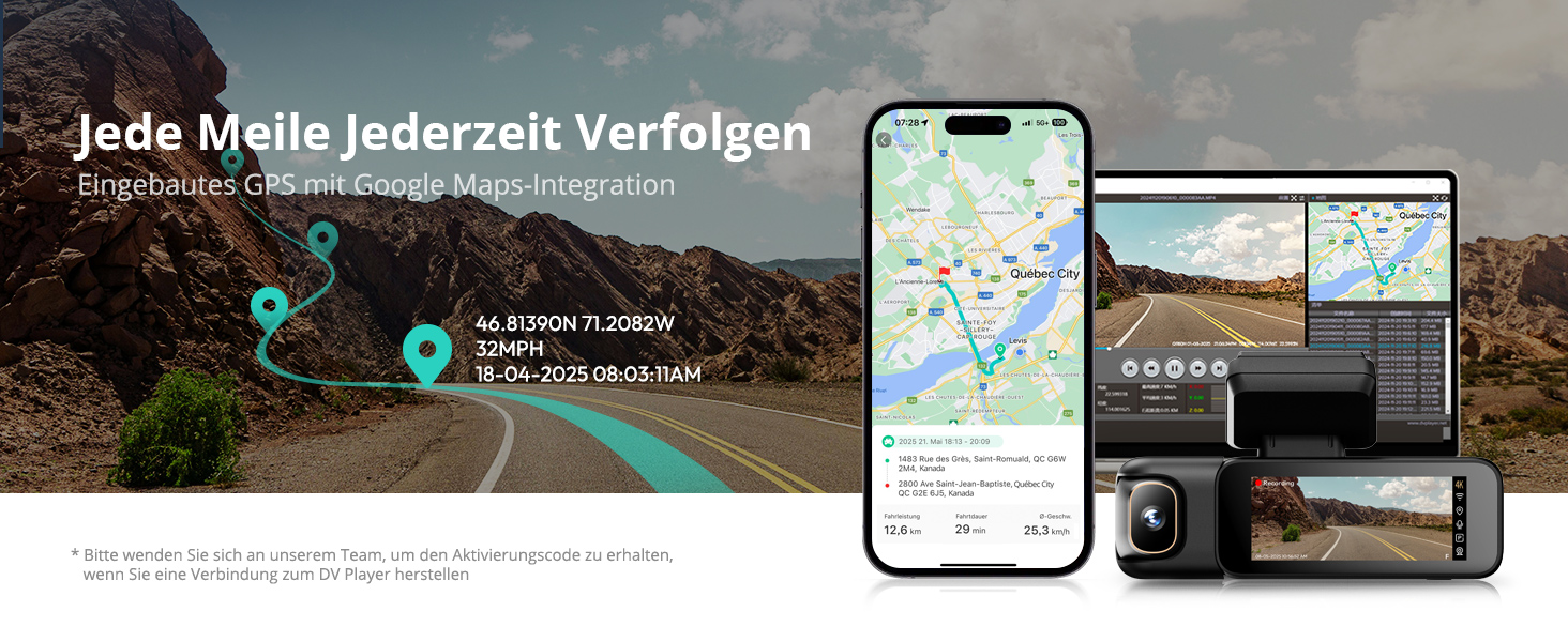 BOTSLAB 3-Kanal-Dashcam mit Innenraumkamera – Detail 9