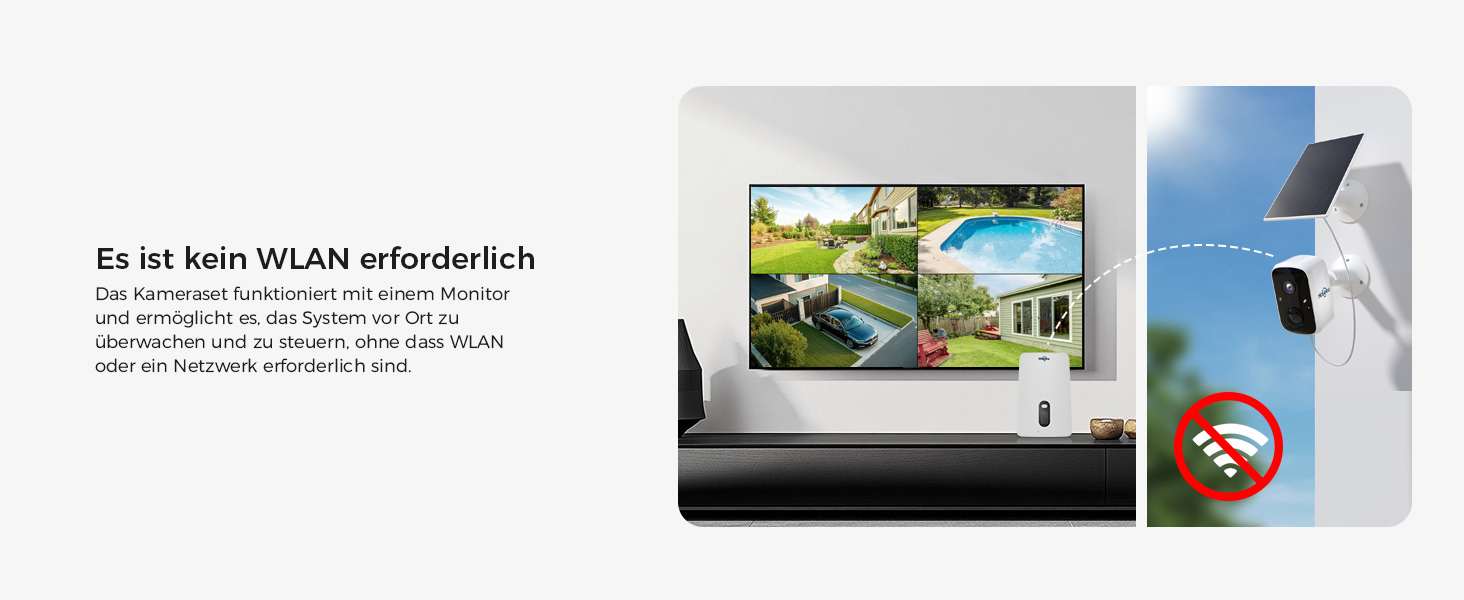 Hiseeu 2K Solar-Überwachungsset mit vier Akkukameras und NVR – Detail 26