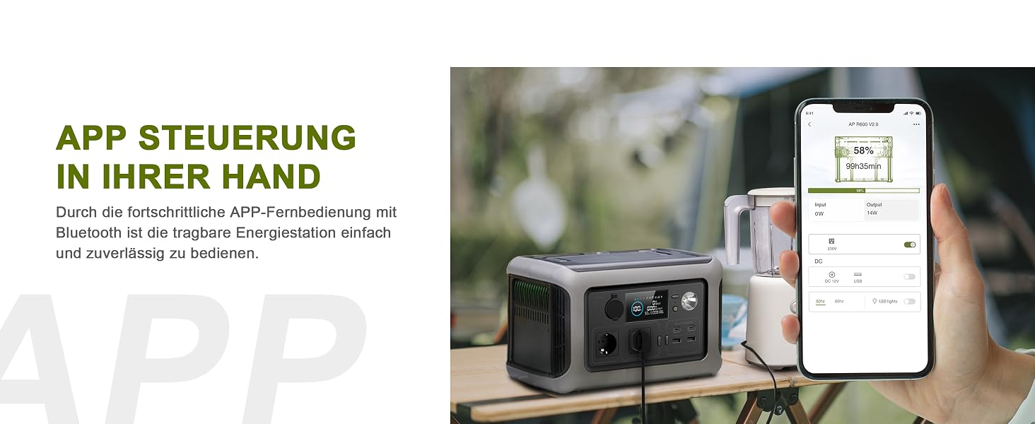ALLPOWERS R600 Powerstation mit 299 Wh LiFePO4-Akku, zwei Steckdosen und USV-Funktion – Detail 8