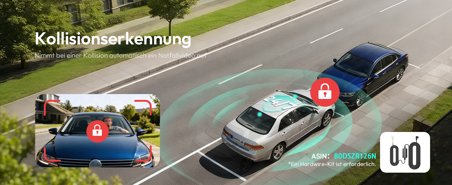 BOTSLAB G980H Dashcam 4K vorne und 2K hinten – Detail 10