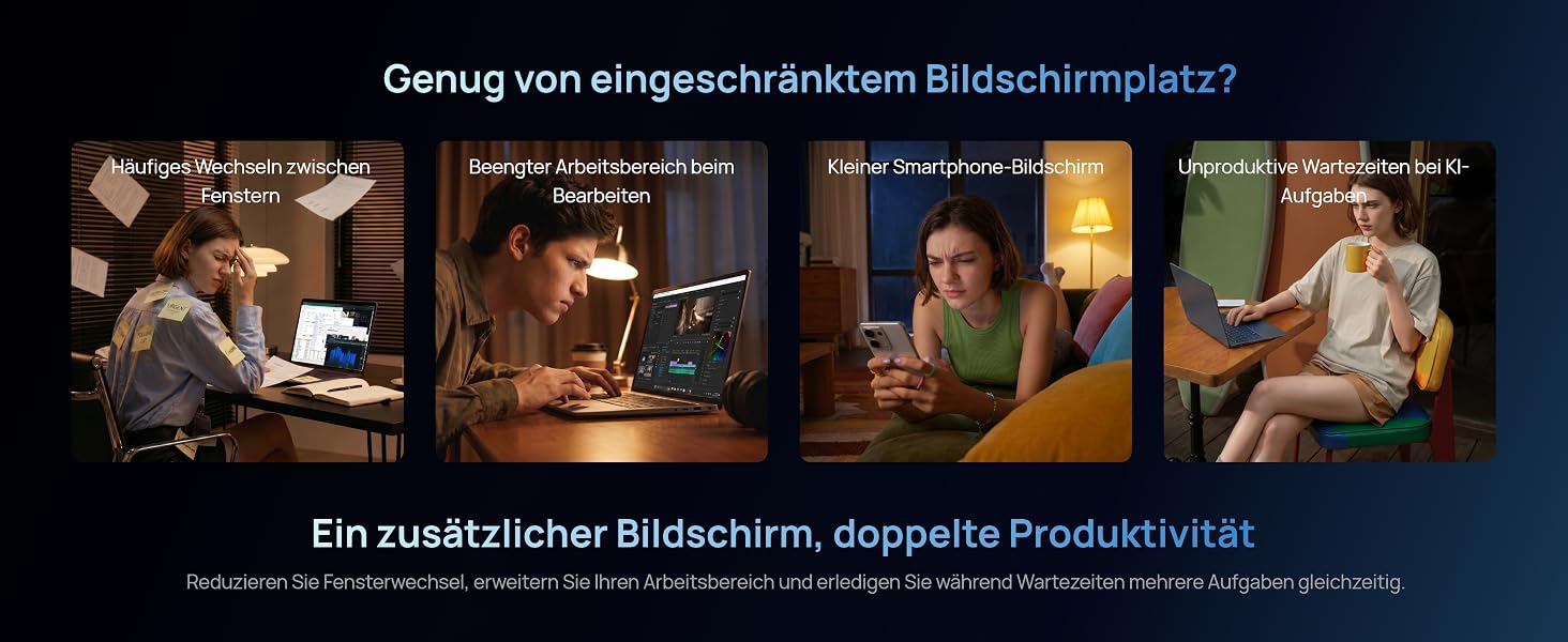 ARZOPA Z1FC tragbarer Monitor mit 16,1 Zoll Display und ausgeklapptem Standfuss – Detail 14