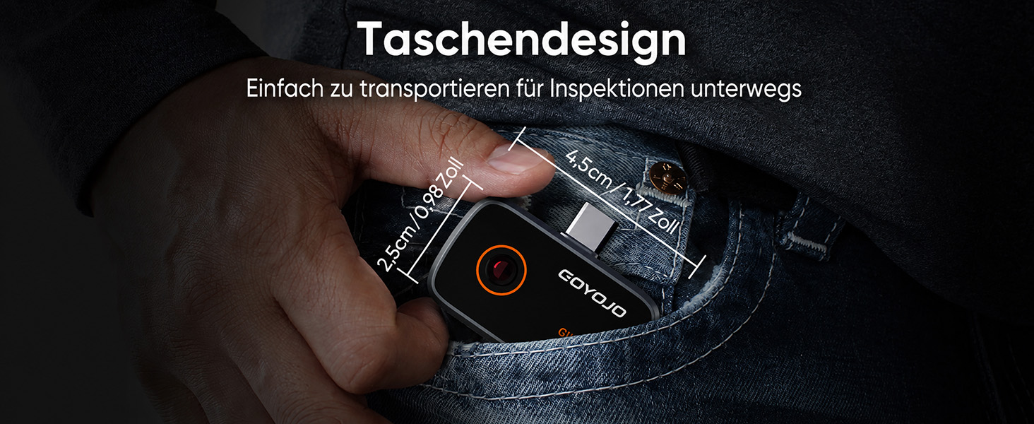 GOYOJO Wärmebildkamera zum Aufstecken auf das Smartphone mit 192 x 192 Bildpunkten – Detail 12