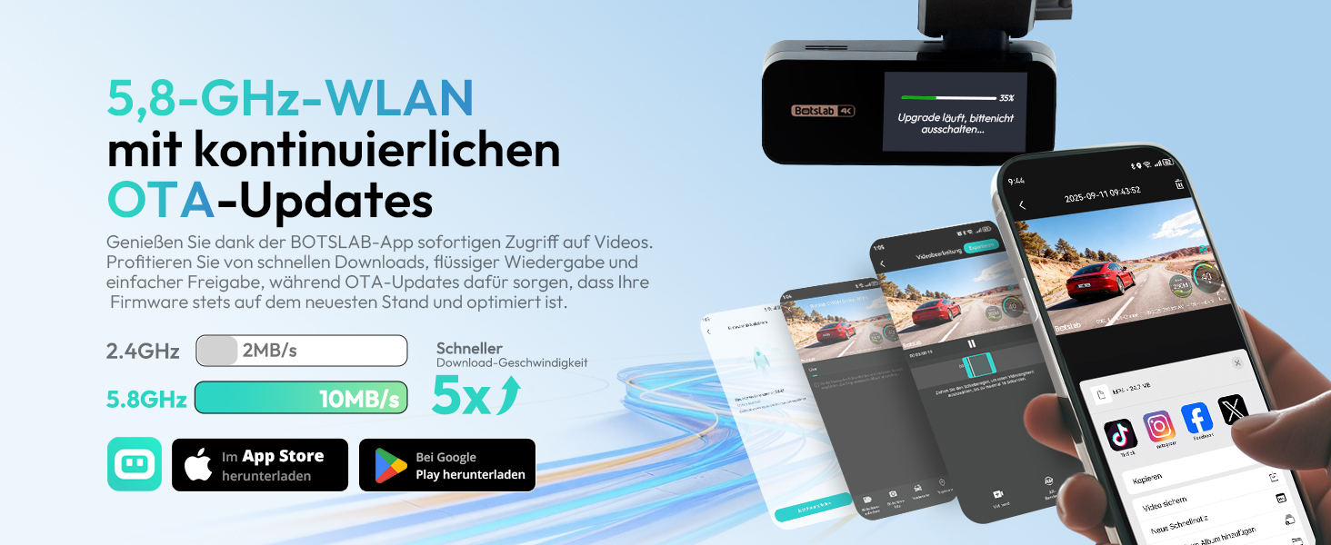 BOTSLAB G980H Dashcam 4K vorne und 2K hinten – Detail 12