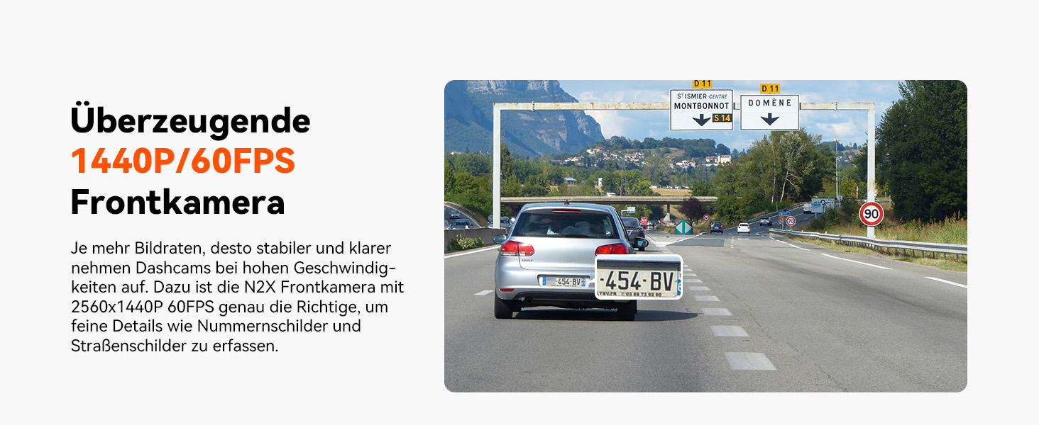 VANTRUE N2X Dashcam vorne und Innenraum mit Infrarot – Detail 5
