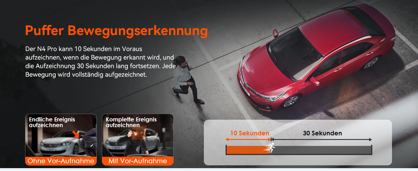 VANTRUE N4 Pro Dashcam 4K mit drei Kanälen – Detail 5