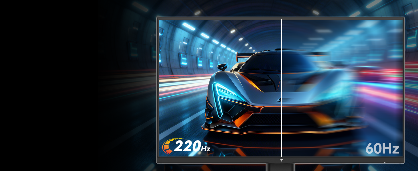 KTC H27T7P 27-Zoll-Gaming-Monitor in Schwarz mit schmalrandigem QHD-Display auf Standfuss – Detail 3