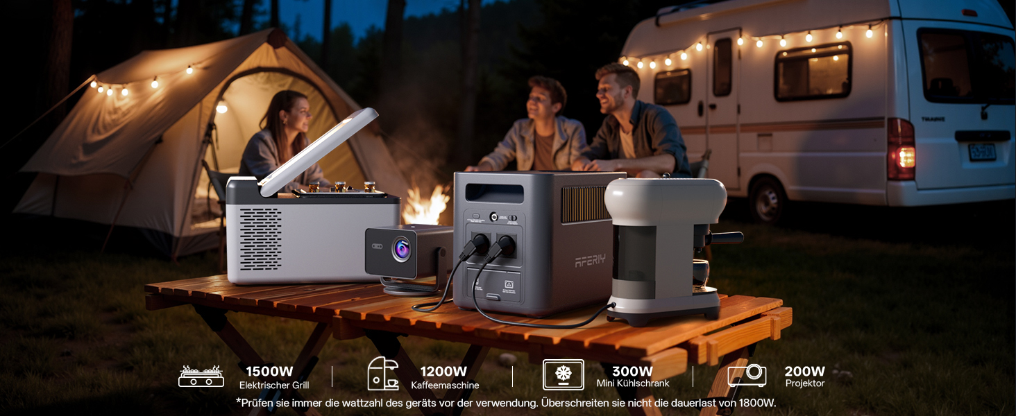 AFERIY P180 Pro Powerstation mit 1024 Wattstunden, erweiterbar auf 5120 Wattstunden – Detail 12