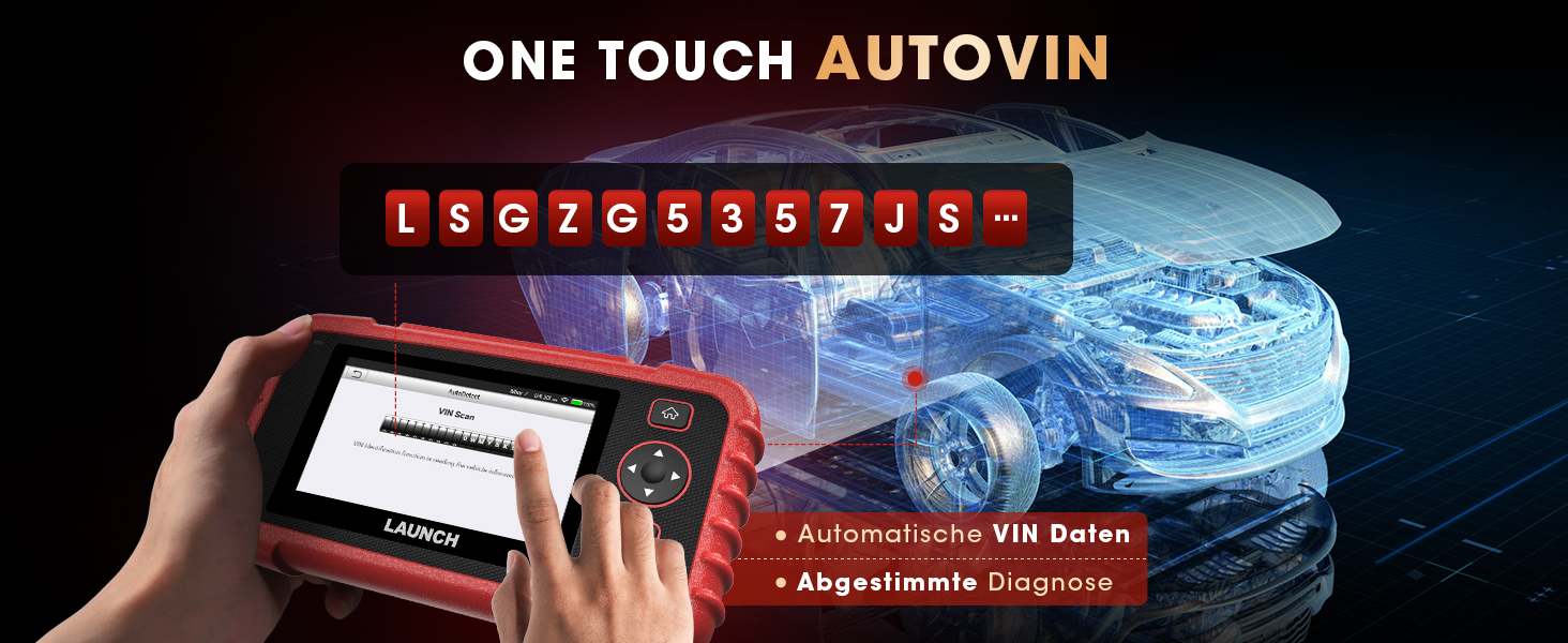 LAUNCH CRP129X V3.0 OBD2-Diagnosegerät mit 5-Zoll-Touchscreen und OBD-Anschlusskabel – Detail 12