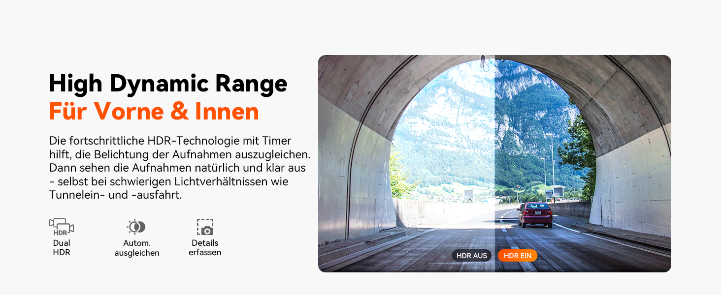 VANTRUE N2X Dashcam vorne und Innenraum mit Infrarot – Detail 6