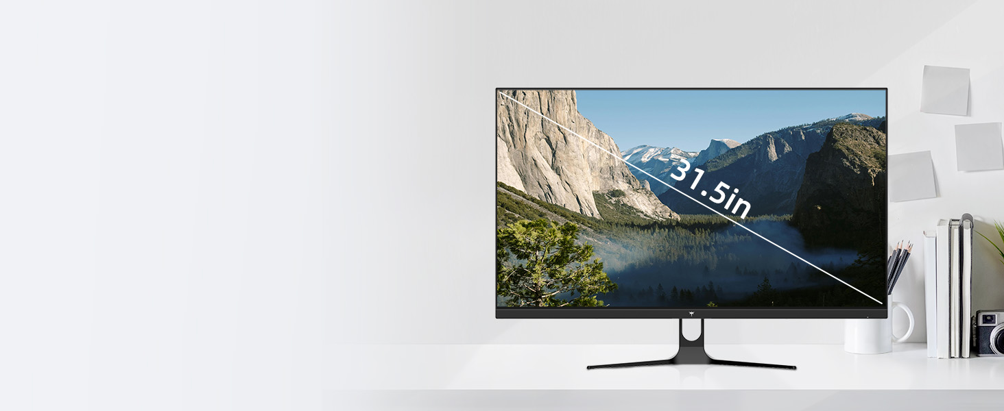 KTC H32D6 Monitor mit 32 Zoll und WQHD-Auflösung in weissem Gehäuse – Detail 5