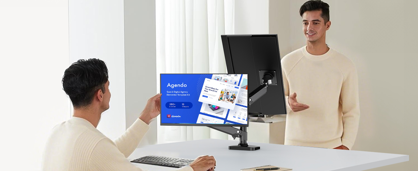EVICIV tragbarer Monitor mit 18,5 Zoll Full-HD-Display, ausgeklapptem Ständer und gepolsterter Transporthülle – Detail 16