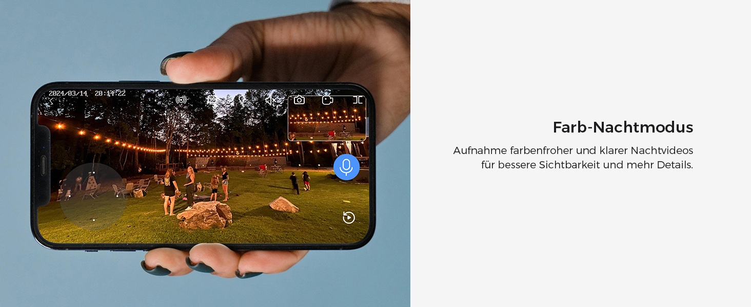 Hiseeu 3MP WLAN-Überwachungsset mit Dual-Objektiv-Kameras – Detail 8