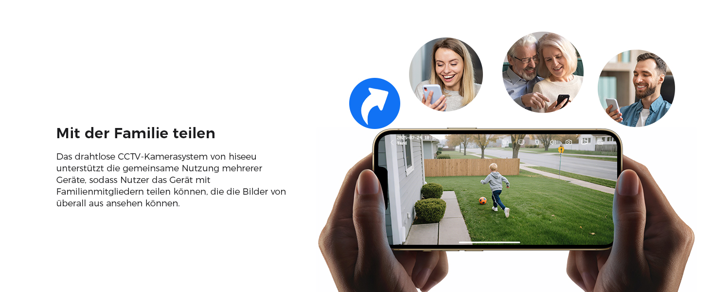 Hiseeu WLAN-Überwachungsset mit vier schwenkbaren 5-MP-PTZ-Kameras und 10-Zoll-Monitor – Detail 9