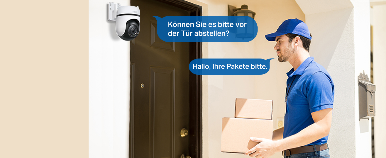 Tapo C520WS Überwachungskamera für aussen mit schwenkbarem Kopf und zwei Antennen – Detail 12