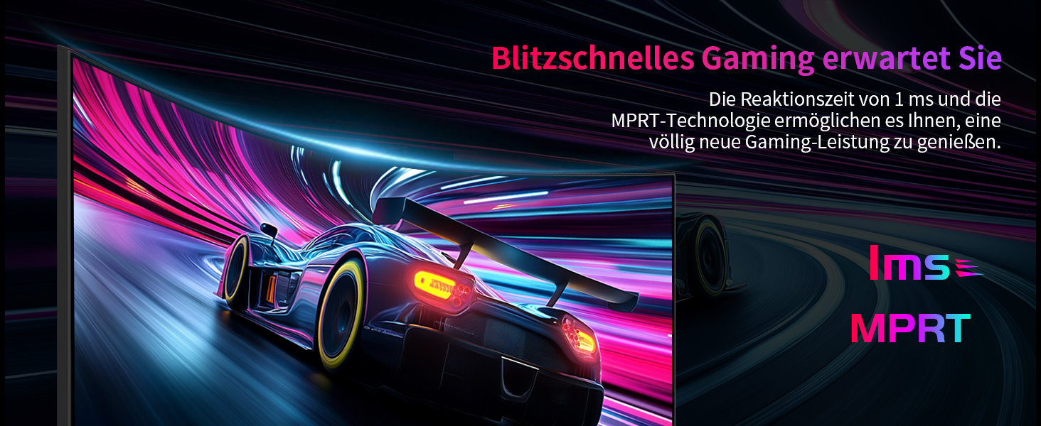 KTC 32-Zoll-Curved-Monitor in Schwarz mit gekrümmtem Display auf dem Standfuss, Frontansicht. – Detail 7