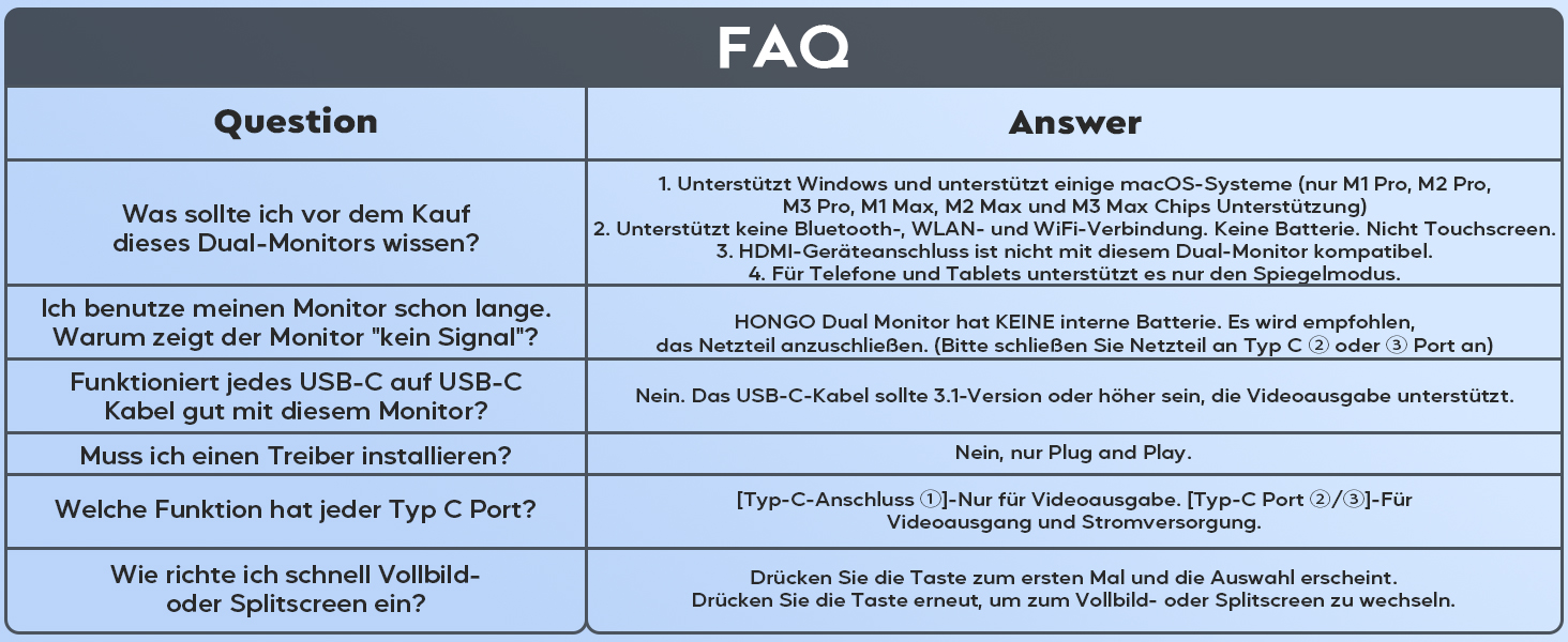 HONGO S156P30D: tragbarer 15,6-Zoll-Bildschirm in Graphitschwarz, aufgestellt in Frontansicht. – Detail 19