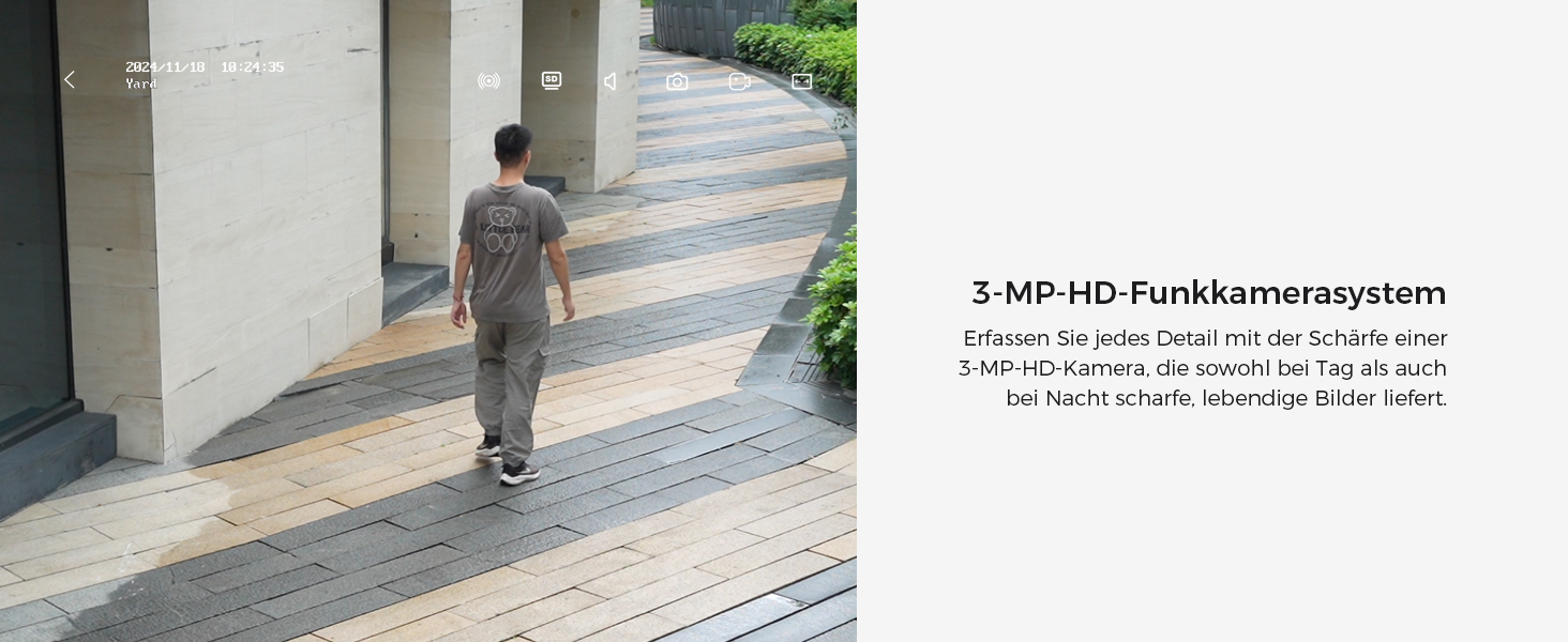 Hiseeu 3MP WLAN-Überwachungsset mit Dual-Objektiv-Kameras – Detail 10