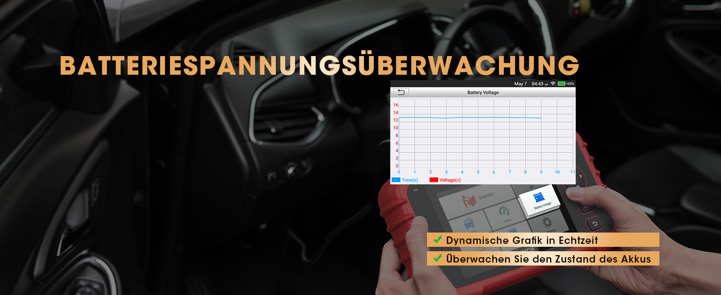 LAUNCH CRP129X V3.0 OBD2-Diagnosegerät mit 5-Zoll-Touchscreen und OBD-Anschlusskabel – Detail 17