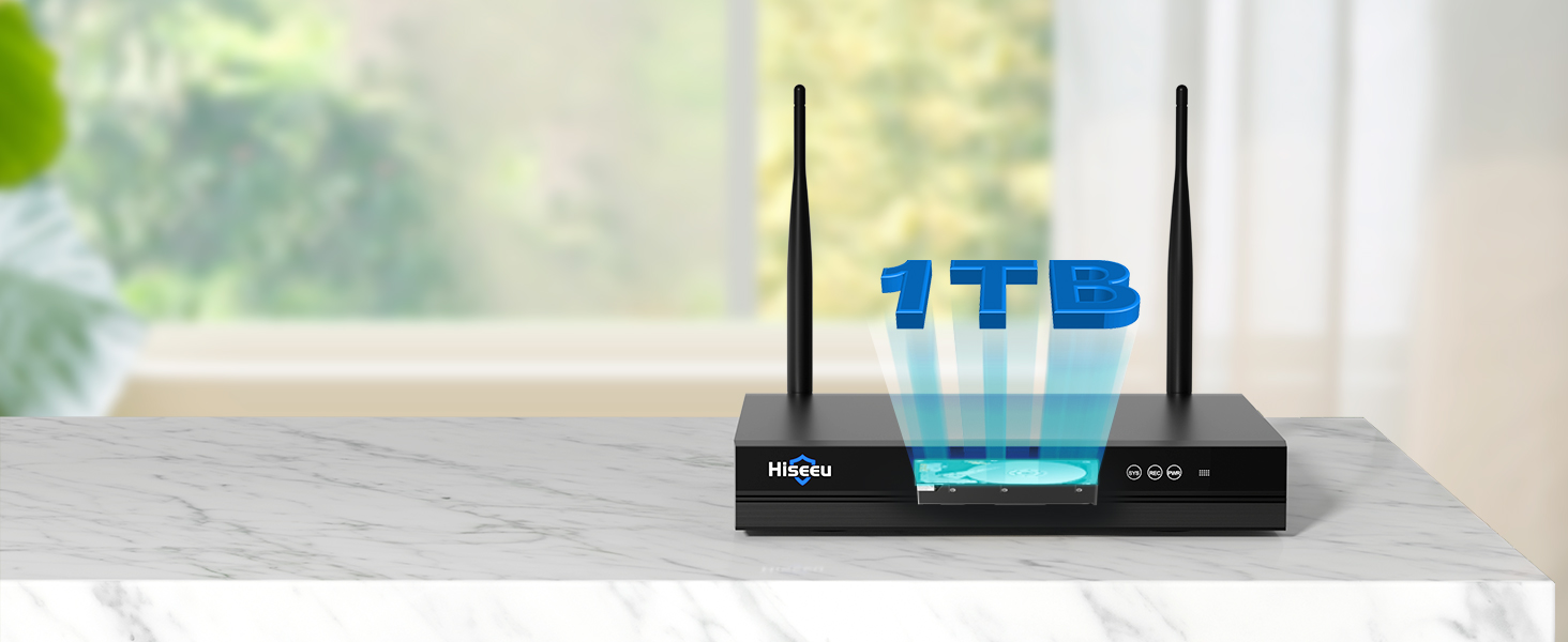 Hiseeu 5MP WLAN-Überwachungsset mit PTZ-Kameras und NVR – Detail 11