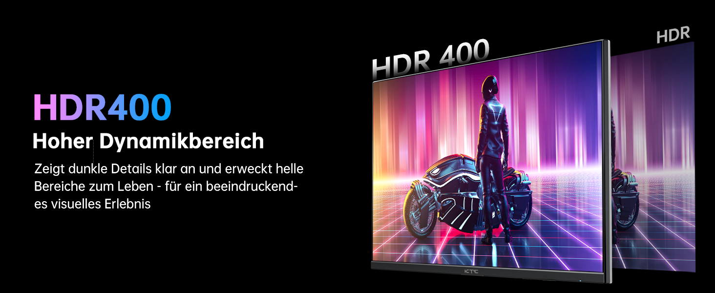 KTC U27T6 27-Zoll-4K-Monitor mit schmalem Rahmen auf Standfuss, Rückseite in Kohlefaseroptik – Detail 9