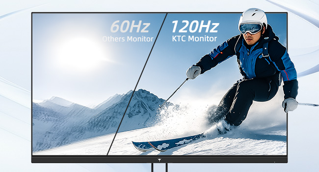 KTC H32D6 Monitor mit 32 Zoll und WQHD-Auflösung in weissem Gehäuse – Detail 10