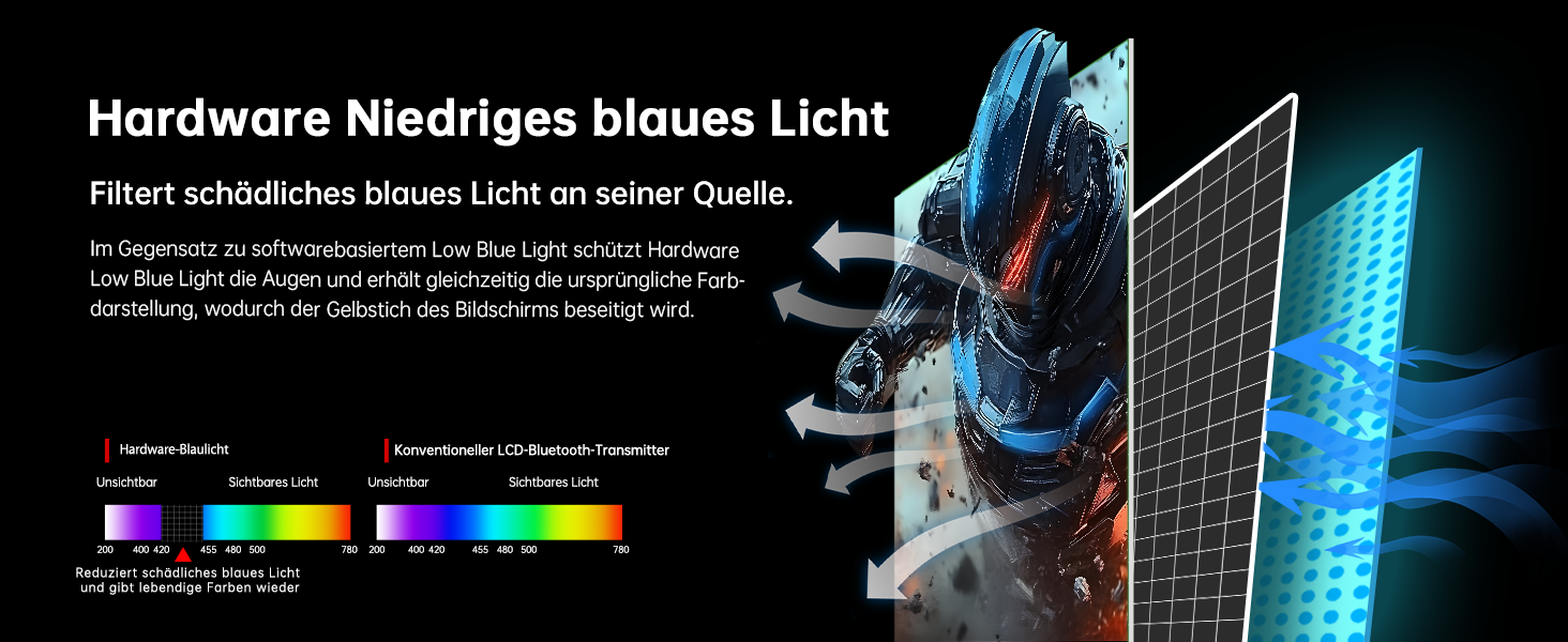 KTC 24-Zoll-Gaming-Monitor in Schwarz mit QHD-Display auf höhenverstellbarem Pivot-Standfuss – Detail 10