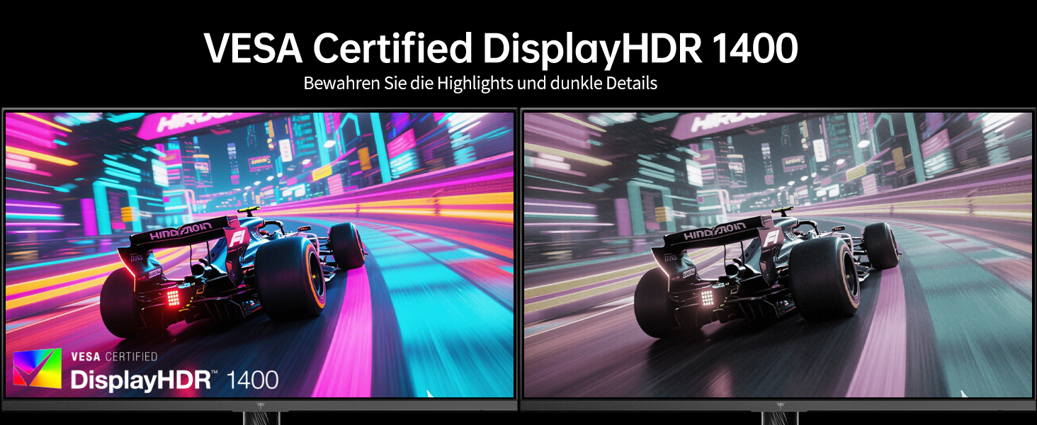 KTC M27T6 27-Zoll-Mini-LED-Monitor in Weiss mit QHD-Display und weissem Standfuss – Detail 10