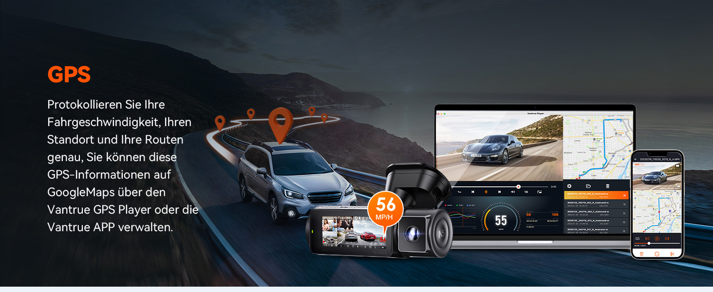 VANTRUE N5 Dashcam mit vier Kanälen – Detail 12