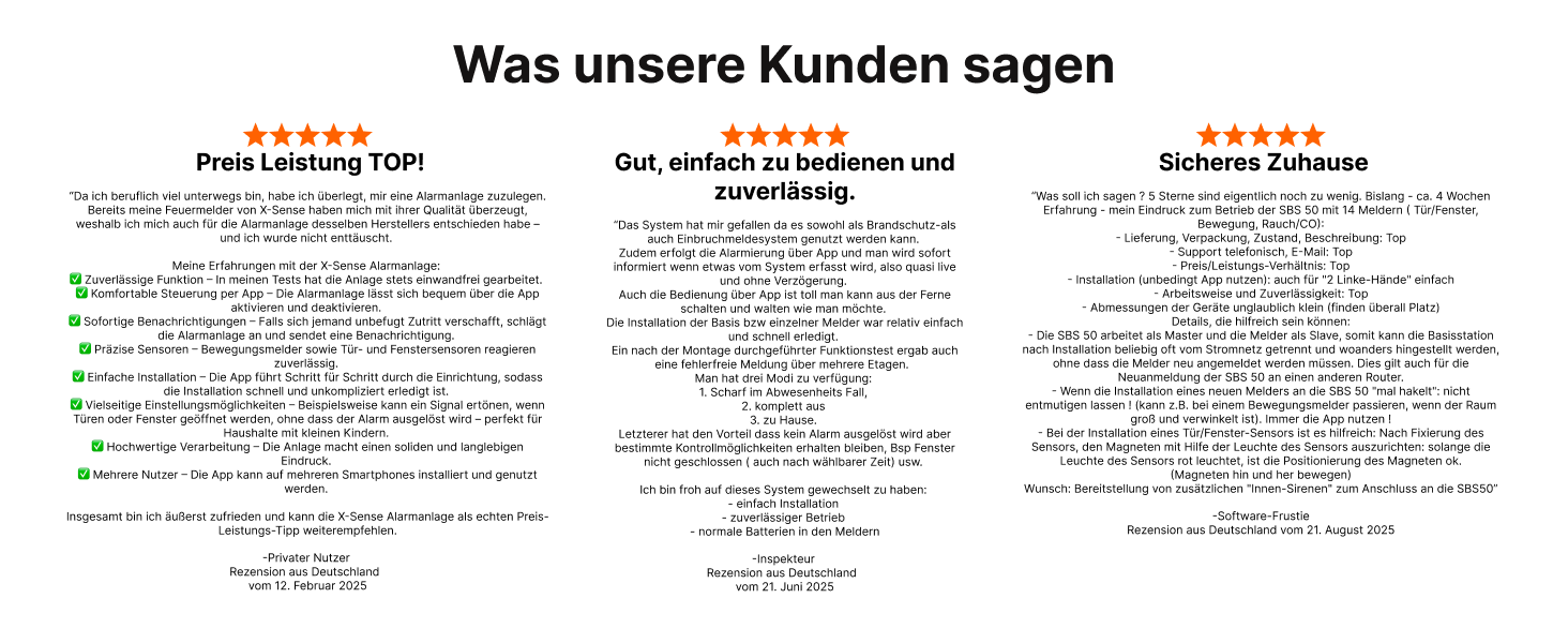 X-Sense AS12 Alarmanlage-Set mit Basisstation, Bedienfeld, Sensoren und Bewegungsmeldern – Detail 10