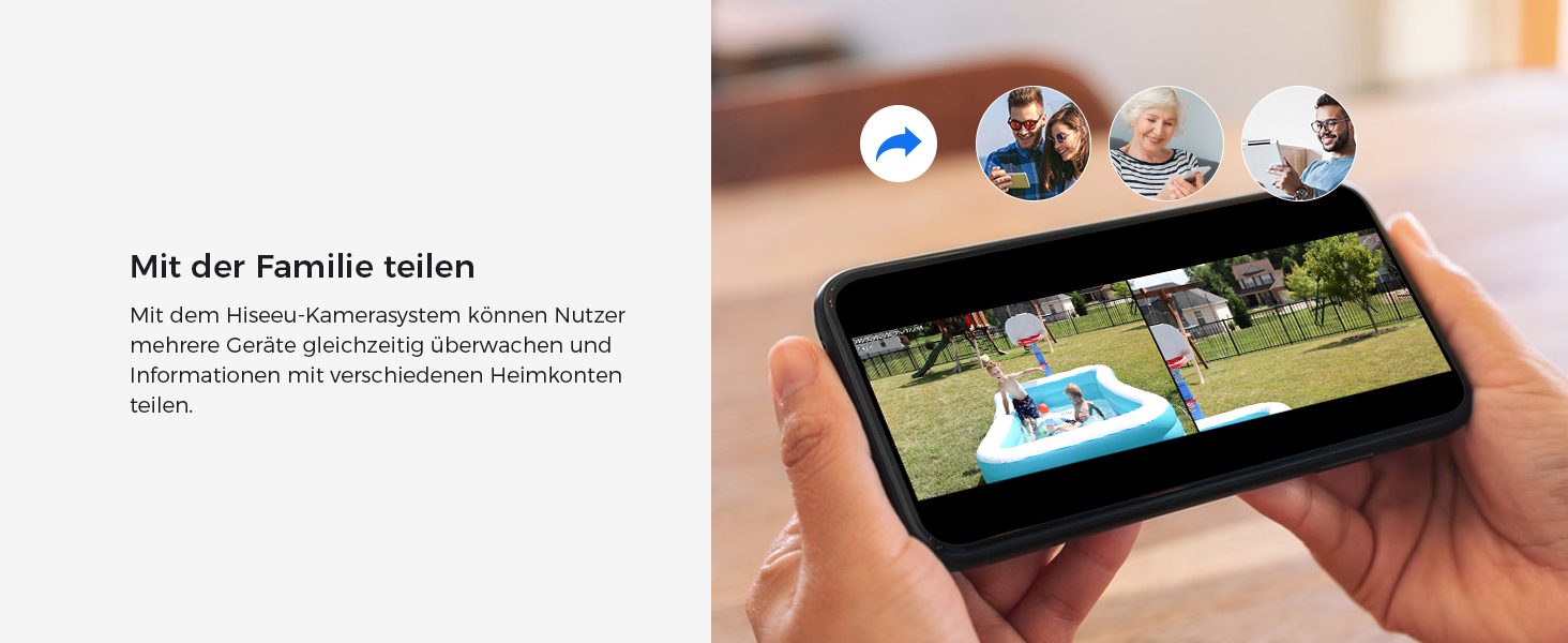 Hiseeu 3MP WLAN-Überwachungsset mit Dual-Objektiv-Kameras – Detail 12