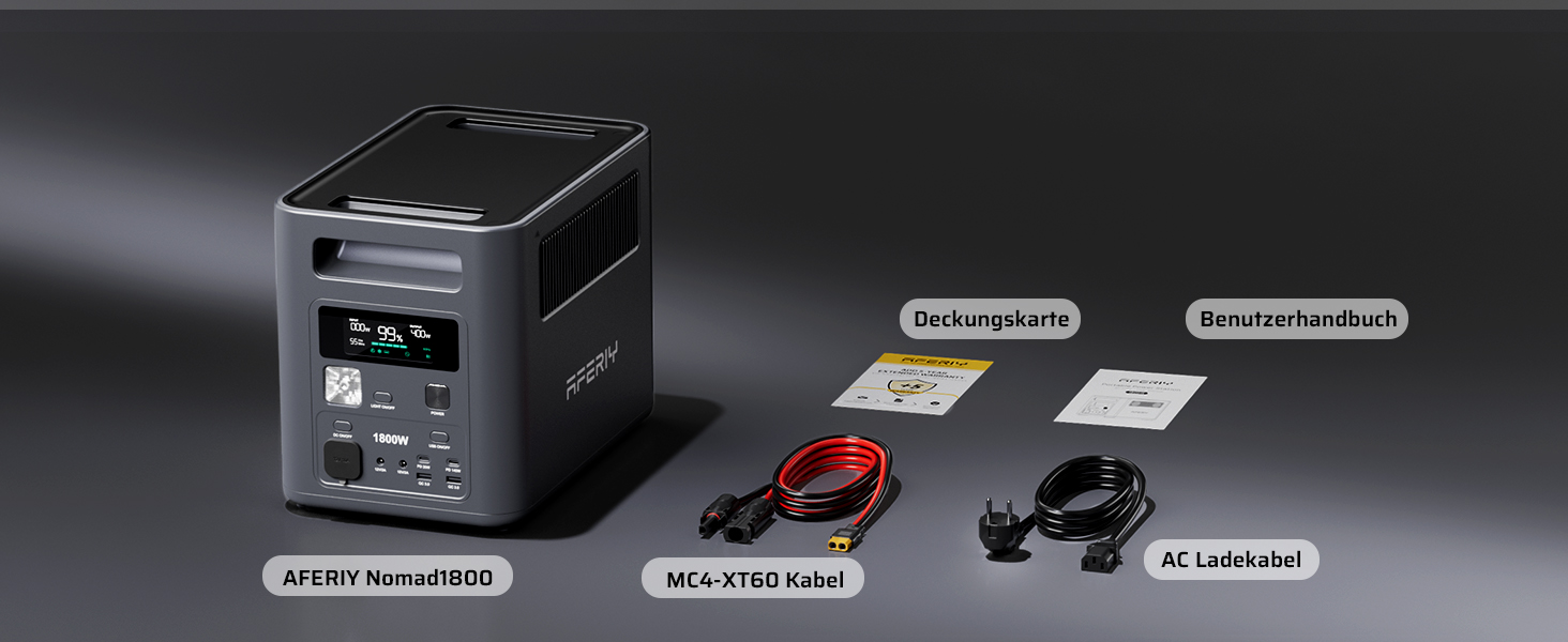 AFERIY P180 Powerstation mit 1024 Wattstunden LiFePO4-Akku und 1800 Watt Dauerleistung – Detail 18
