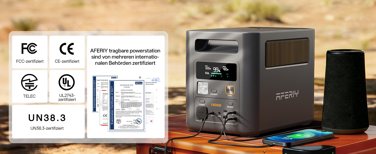 AFERIY P180 Pro Powerstation mit 1024 Wattstunden, erweiterbar auf 5120 Wattstunden – Detail 19