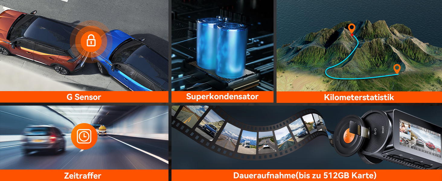 VANTRUE N4 Pro Dashcam 4K mit drei Kanälen – Detail 13