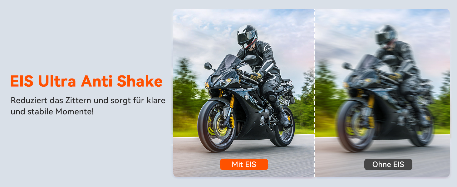 VANTRUE F1 Motorrad-Dashcam 4K wasserdicht – Detail 13