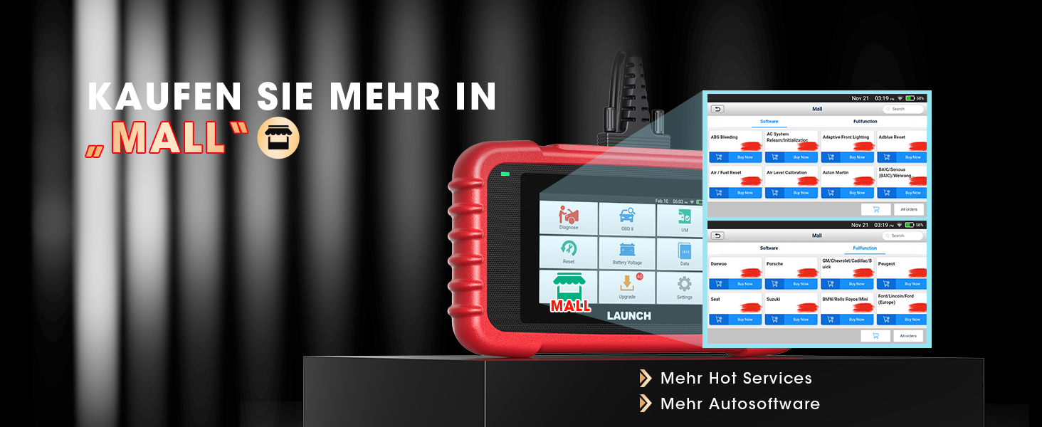 LAUNCH CRP129X V3.0 OBD2-Diagnosegerät mit 5-Zoll-Touchscreen und OBD-Anschlusskabel – Detail 20