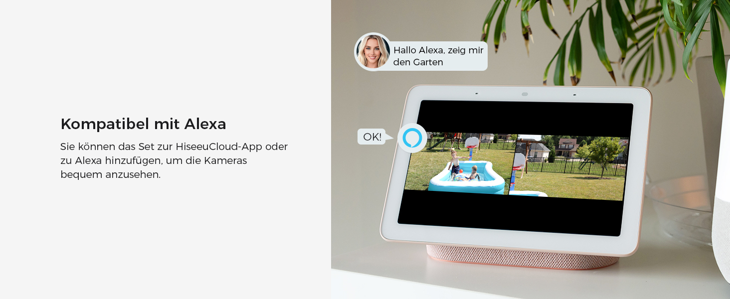 Hiseeu 3MP WLAN-Überwachungsset mit Dual-Objektiv-Kameras – Detail 14